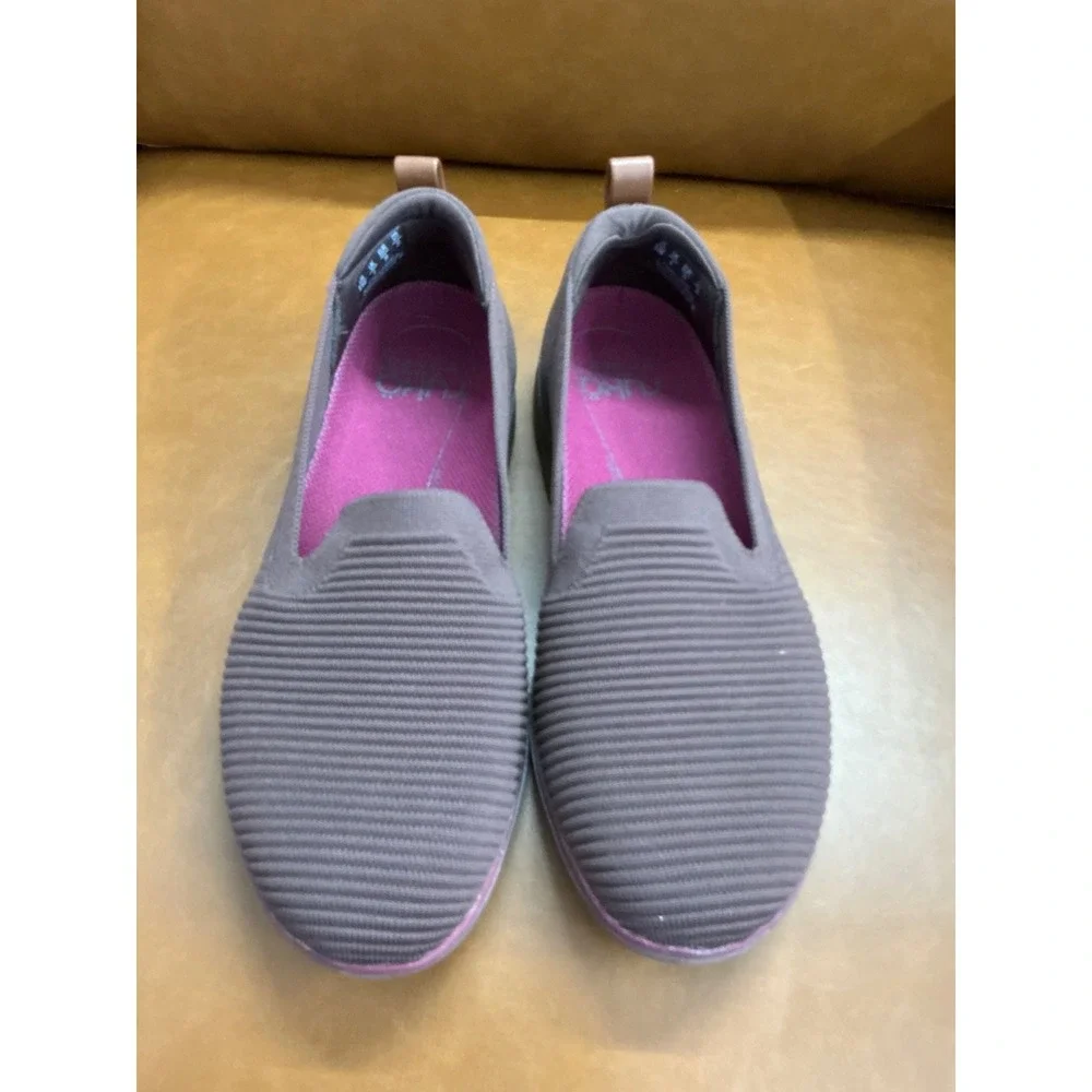 Ryka Effortless Slip On Walking Shoes Womens 8.5W Brown Washable
